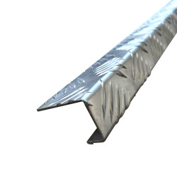 Nez de marche cornière en alu gaufré 3m