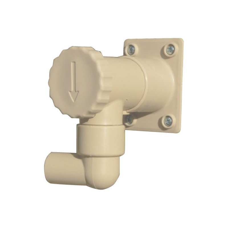 Récupérateur d'eau pour gouttière rectangulaire couleur sable