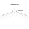 Schéma Faîtage Triangulaire en alu 7/10ème