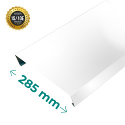 couvertine en alu PREMIUM 15/10ème coloris blanc