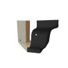 Angle extérieur 90° NG18 noir pour gouttière alu corniche G300