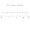 Schéma position fixation Tuiles aluminium 7/10ème Canal