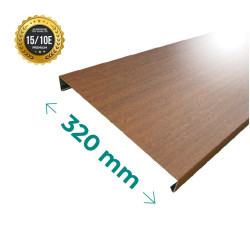 Couvertine en alu finition acier CORTEN en 3m et 320mm