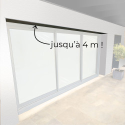 habillage de linteau pour ouverture entre 2m et 4m, en aluminium laqué