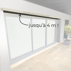 choisissez l'aluminium pour protéger le haut de votre cadre de baie vitrée, avec un habillage d'une seule longueur jusqu'à 4m