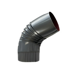 Coude en alu angle 45° bleu ardoise