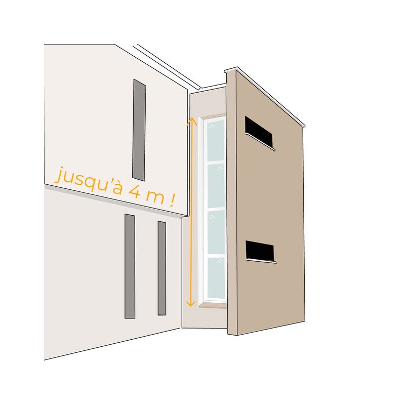 Recouvrez les joues de vos ouvertures avec nos pliages jusqu'à 4m !