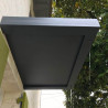 Marquise en aluminium porte d'entrée