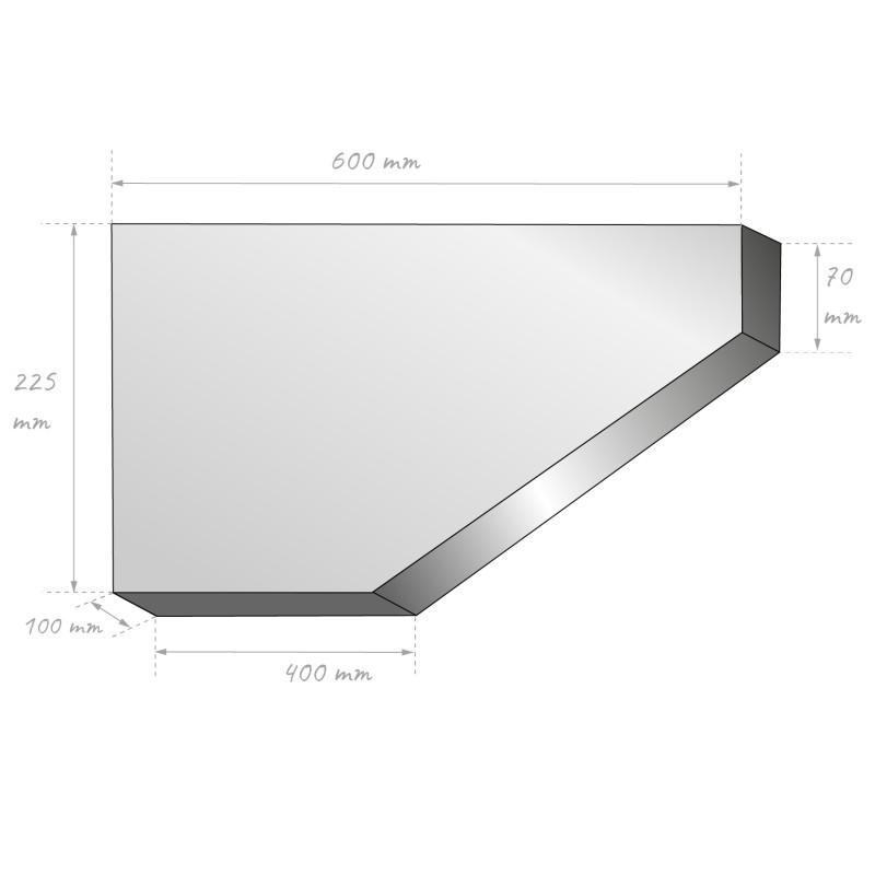 Tête de panne en aluminium - à recouper - Aluhome