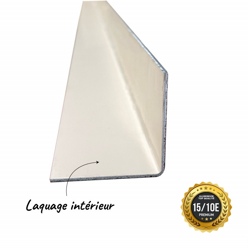 cornière 3mL en alu épais 1,5mm avec laquage intérieur