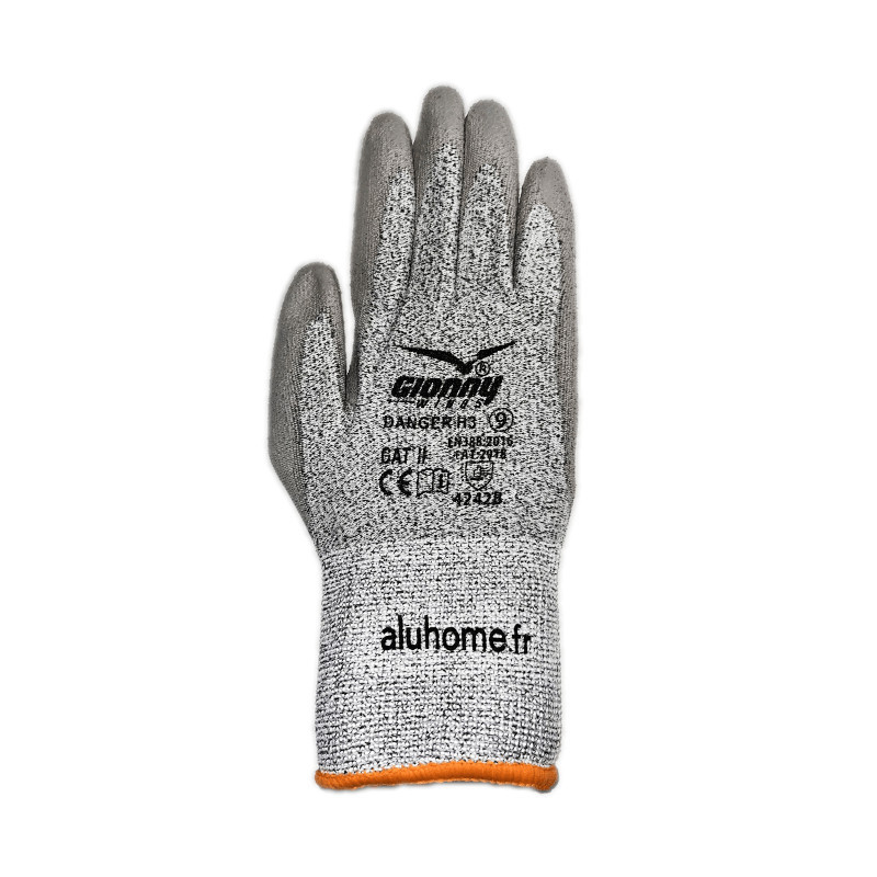 Gants droit floqué Aluhome