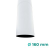 Descente circulaire diamètre 160 mm en alu 2m blanc