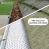 Grille pour gouttière alu demi-ronde zinc ou PVC 2m