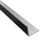 cornière de finition en alu Noir foncé - RAL 9005 - 6/10e