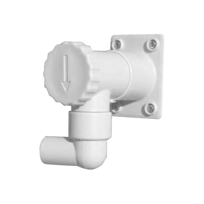 Récupérateur d'eau pour gouttière rectangulaire blanc pur